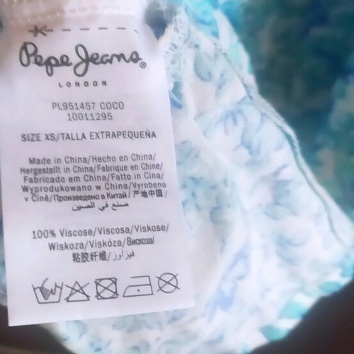 Pepe Jeans summer dress new, xs/small, cotton with chest tie detail