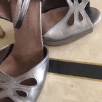 Gray platform sandals new, size 40