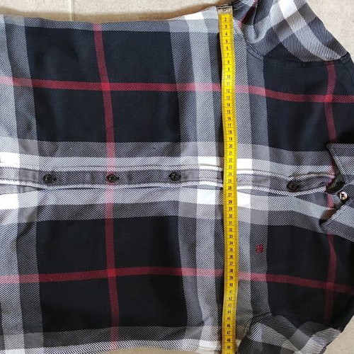 Burberry London shirt size M like new, gray and blue