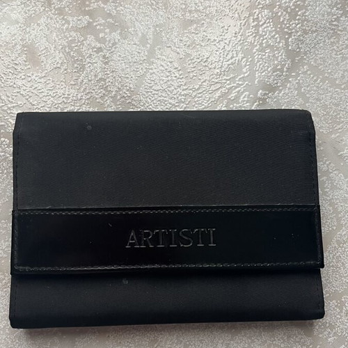 Women's black wallet like new with textured surface