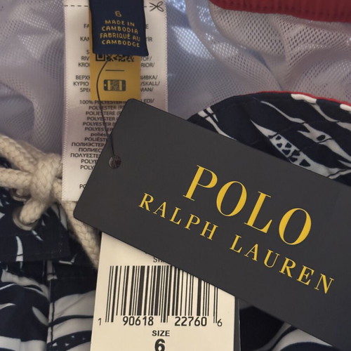 Polo Ralph Lauren swimsuit new for 6 years old, white and blue
