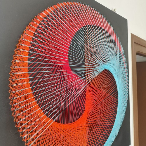 Triple Flow Handmade String Art Wall Decor