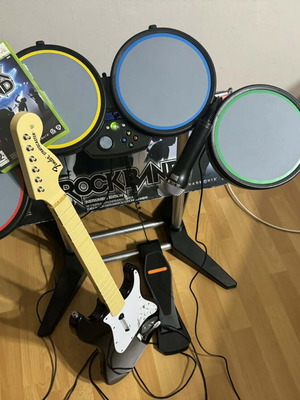 Σετ Rock Band για Xbox 360 μεταχειρισμένο με κουτί και αξεσουάρ
