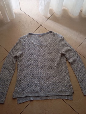 Winter light-colored blouse, size large