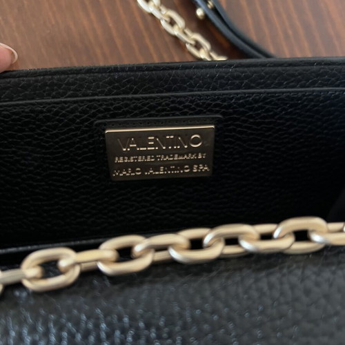 Mario Valentino leather crossbody bag like new, black