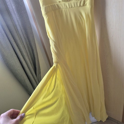 Forel by Vassilis Zoulias Airy Maxi Dress Yellow Like New Size 42