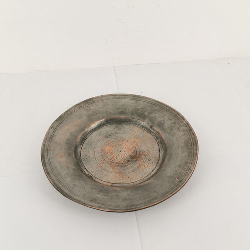 Small copper plate used, circa 1900