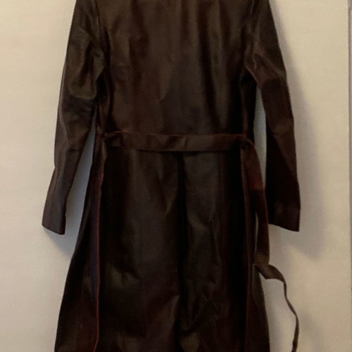 Anonima leather coat burgundy new, size S