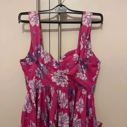Laura Ashley floral dress size M like new, cotton, adjustable straps