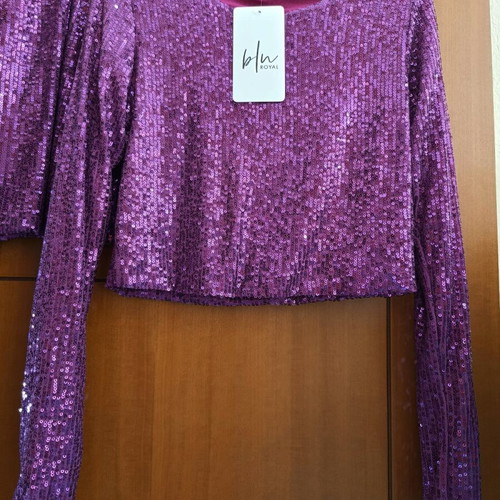 Set with shiny sequin design new pink