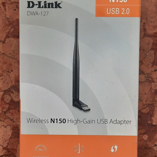 D-Link DWA-127 Wireless N150 High-Gain USB Adapter new