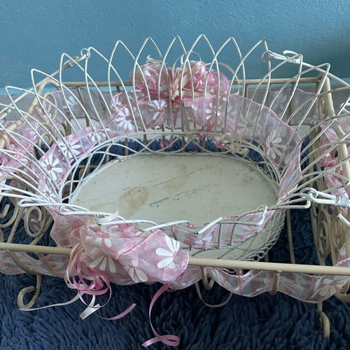 Metal decorative baskets used, set of 2 pieces