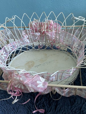 Metal decorative baskets used, set of 2 pieces