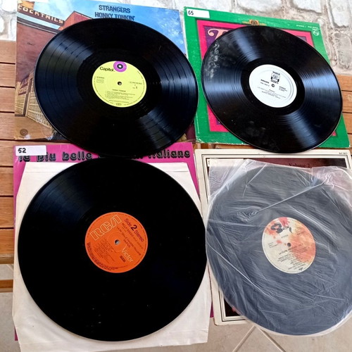 Vinyl LP lot of 4 records, ethnic flute, Italian retro, classical, western