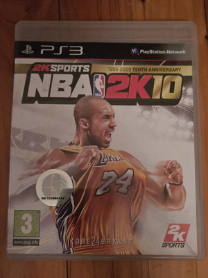 NBA 2K10 10th Anniversary Kobe Bryant PlayStation 3 game