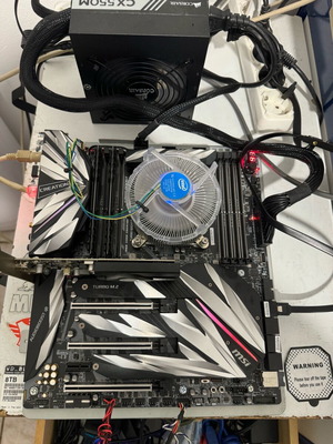 Processor cooler S2066 Intel copper core blue led used