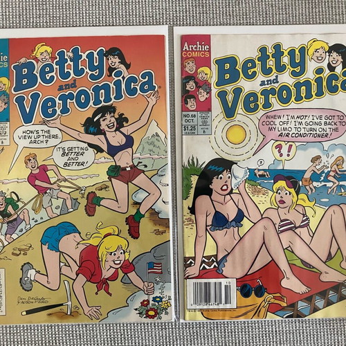 Betty and Veronica Comics #65 & #68 used, Archie Comics 1993