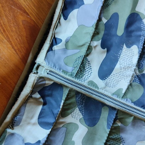 Sleeveless vest for boy used, military print, 24 months