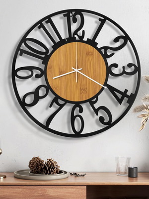 Maxstar decorative wall clock 40 cm like new, silent retro design