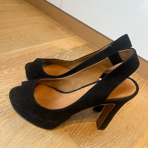 Zara Woman high heels used, size 38, black suede