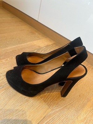 Zara Woman high heels used, size 38, black suede