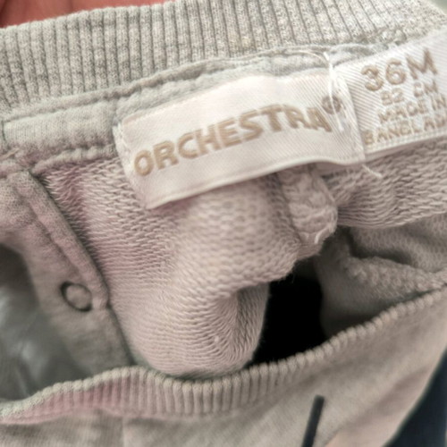 Children's long-sleeve shirt used Orchestra, gray and blue, 92 cm