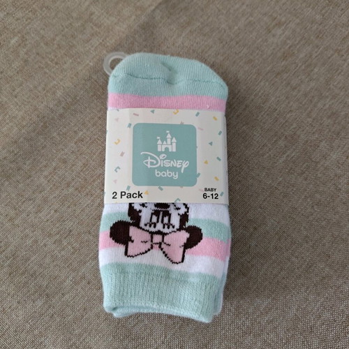 Minnie Mouse baby socks new for 6-12 months, pair