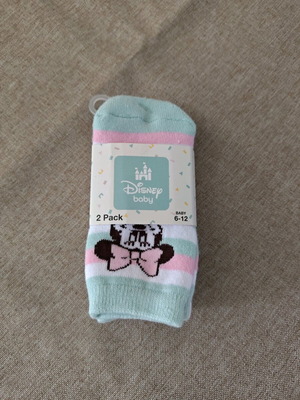 Καλτσάκια Minnie Mouse καινούργια για 6-12 μηνών, ζευγάρι