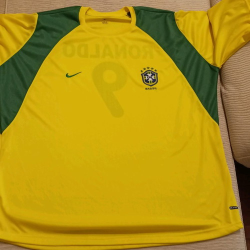 Φανέλα εθνικής Βραζιλίας 2002/2003 Nike dri-fit αφόρετη μέγεθος XL