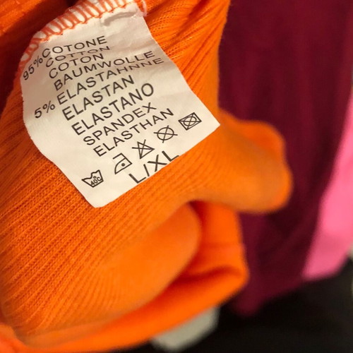 Sleeveless top used orange, size L