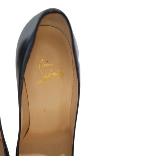 Christian Louboutin So Kate 120 black leather pointed pumps, red sole