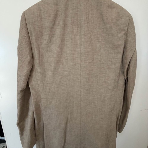 Glou Exclusive men's suit size 48 like new, beige, silk and linen
