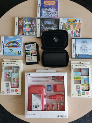 Nintendo 3DS (2011) σαν καινούργιο, πλήρες σετ με 12 παιχνίδια και αξεσουάρ