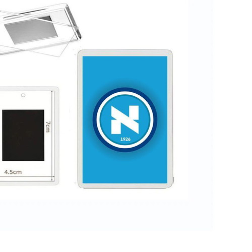 Napoli fridge magnet with transparent acrylic photo frame