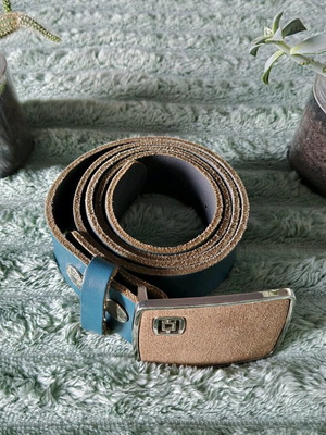 Horsefeathers leather belt new, adjustable, blue