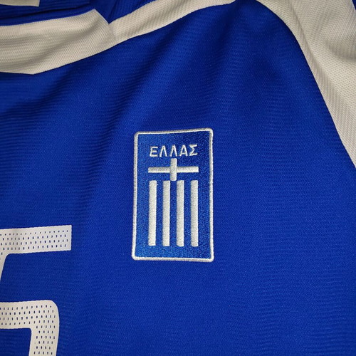 Greece National Football Jersey 2004 Euro 6 Basinas Adidas size L like new