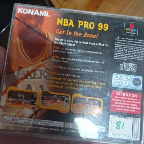 NBA Pro 99 PlayStation game