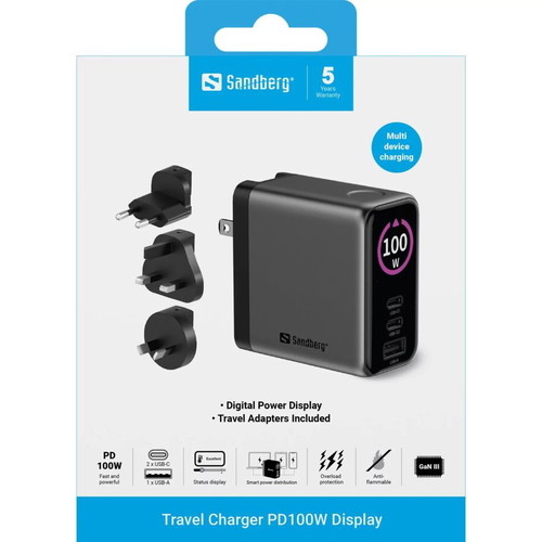 Sandberg Travel Charger PD100W Display made to order