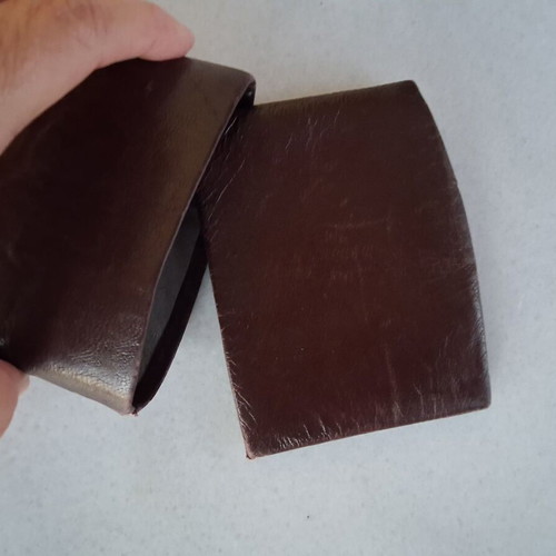 Vintage leather wallet used, brown, from 1950 or earlier