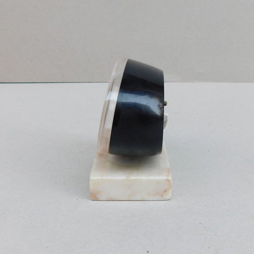 Jerger wind-up alarm clock with vintage marble base