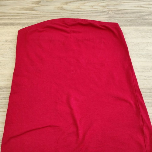 Peacocks Y2K red strapless tube top M, like new