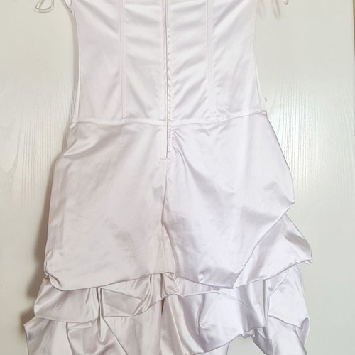 Strapless short dress white like new, size 1