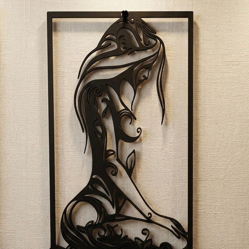 Wall decor female figure new minimal abstract style
