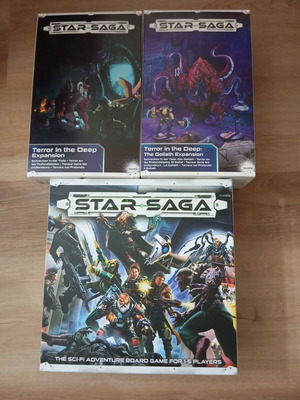 Επιτραπέζιο Star Saga σαν καινούργιο με expansions και Mantic Entertainment Nexus Screen