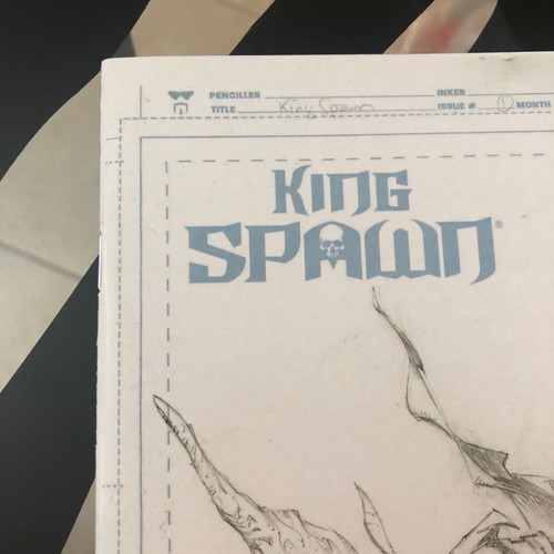King Spawn 1 Sketch 1:50 Capullo Variant new, 1st print, Image Comics McFarlane