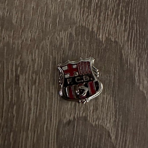 Barcelona FCB pin used, 90s decade
