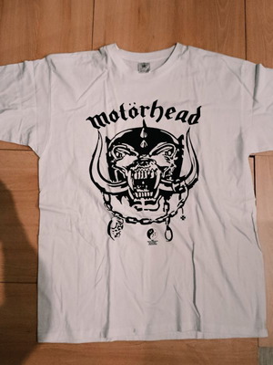 Motorhead fashion t-shirt new, 100% cotton, size XL, white