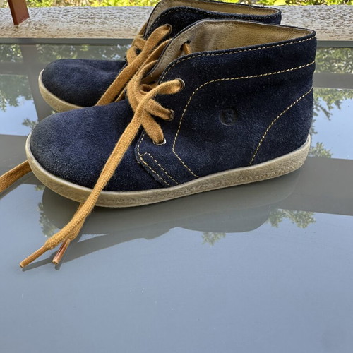 Falcotto Naturino Kids Suede Leather Boots Size EU25 Like New Blue