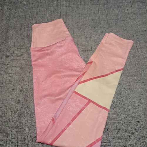 High-waisted pink sports leggings new