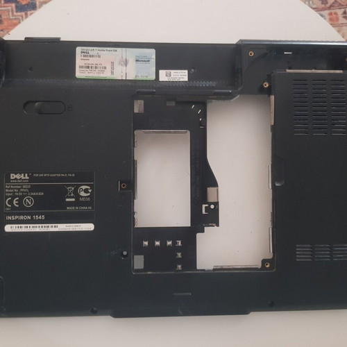 Laptop Bottom Case Dell Inspiron 1545 with Fan, Speakers, and Ports used